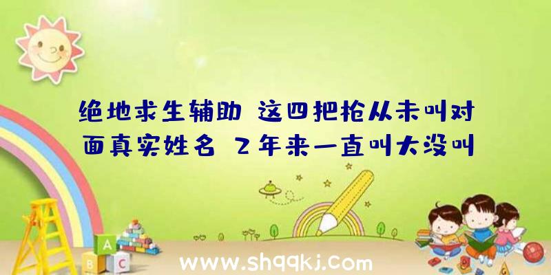 绝地求生辅助：这四把枪从未叫对面真实姓名，2年来一直叫大没叫过他的真实（绝地求生辅助:这四把枪从没叫正对面真实身份,2