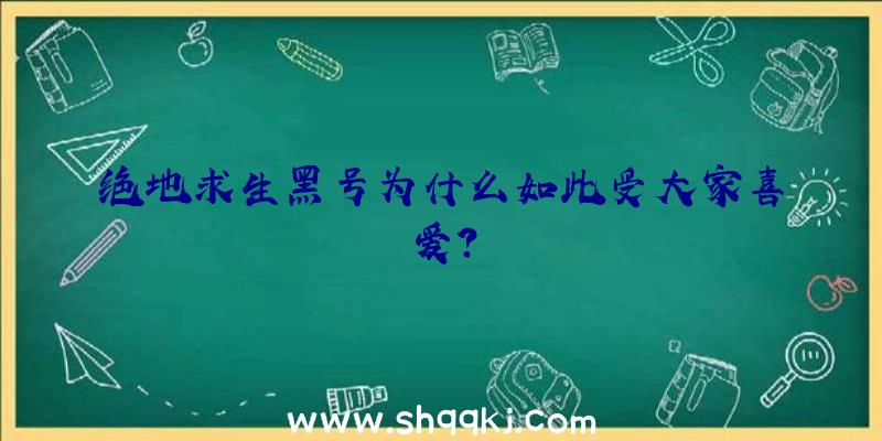 绝地求生黑号为什么如此受大家喜爱？