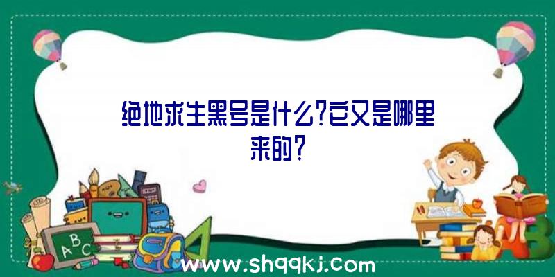 绝地求生黑号是什么？它又是哪里来的？